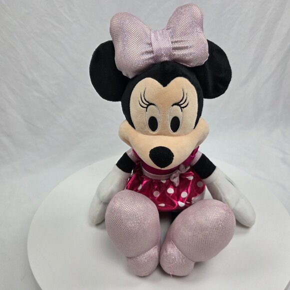 Minnie Mouse Plush Stuffed Bow Lights Up & Talks 16" - Picture 1 of 6
